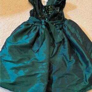 Bonnie Jean Teal Sequin Dress